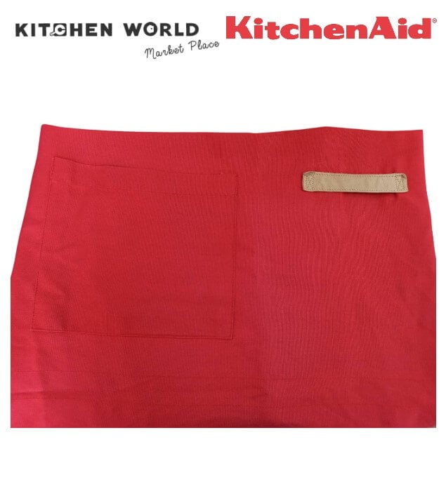 ผ้ากันเปื้อนทวิลคอตตอน 100% KITCHENAID AP009514WPKA สีแดง